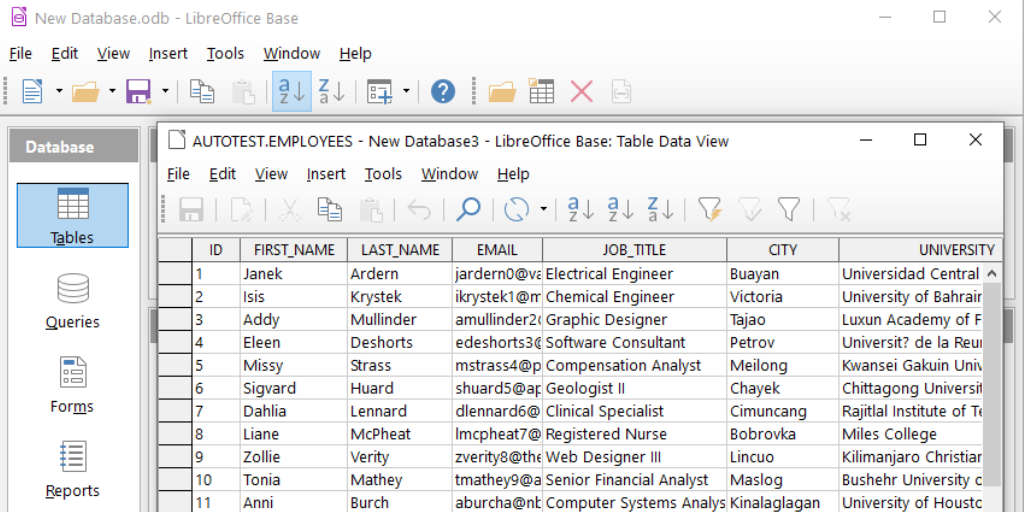 Migliori programmi per catalogare libri LibreOffice Database Base